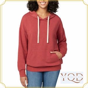 Buffalo Ladies' Super Soft Hoodie with Pocket, Red (Light Cranberry Heather)